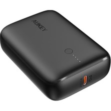 Tuba Toptaş Aukey PB-N83S-BK 22.5W Scp 18W Pd ve Qc 3.0 10000 Mah Pd Mini Type-C Powerbank