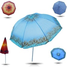 Renkli ve Hafif Plaj Şemsiyesi, Güneşten Koruyan ve Pratik Kullanım