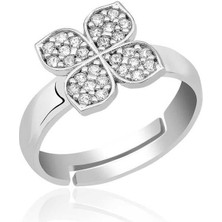 Inure Jewelry ​gümüş Rüzgar Gülü Çiçek Yüzük