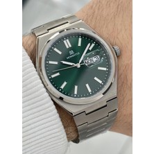 Momentus Yeşil Kadran Titanyum Kordon 5ATM Su Geçirmezlik Erkek Kol Saati ILKCM380S.15SS