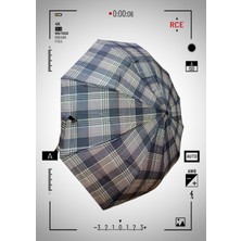 Rubenis Renkli 10 Telli 3 Kırmalı Otomatik Açılır Yağmur Şemsiyesi