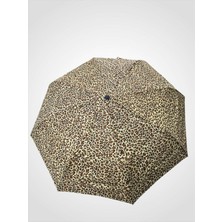 Normadia Canlı Leopar Desenli Otomatik Şemsiye, Sarı Renkli, Şık ve Kullanışlı