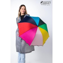 Renkli Puantiyeli Kadın Şemsiye, Şık ve Hafif Tasarım