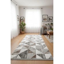 Yağmurser Ekselans Yumuşak Dokulu Kaymaz Taban Halı Yolluk 3057 Gri