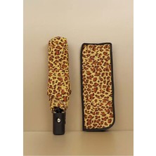 Normadia Leopar Desenli Kılıflı Otomatik Şemsiye ACR7506