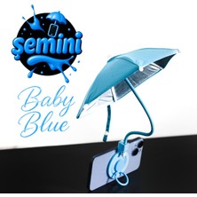 Normadia Şemini Telefon Şemsiyesi - Baby Blue, Şık ve Kullanışlı Ekran Koruyucu