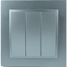 Mono Üçlü Anahtar - Gümüş