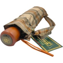 Katlanabilir Ekose Kumaş Otomatik Şemsiye, Pratik ve Şık Tasarım