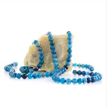 Zero Land Storozal 8 mm Akik Taşı-Mavi