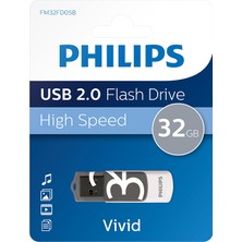 Tuba Toptaş Phılıps FM32FD05B, 32GB, USB 2.0, Vivid, Gölge Grisi, Flash Disk