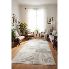 Yağmurser Ekselans Yumuşak Dokulu Kaymaz Taban Halı Yolluk 3048 Vizon