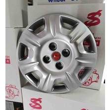 Yk Fiat Albea / Palio / Doblo Uyumlu 14 Inç Jant Kapağı 4'lü Takım Amblem Hediyeli