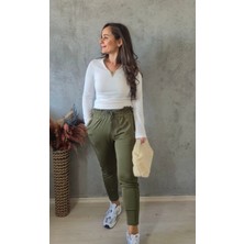 Filiz Yılmaz Butik Paça Pensli Scuba Pantolon