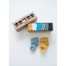 Yenidoğan Kutulu %100 Doğal Pamuk Bebek Çorap