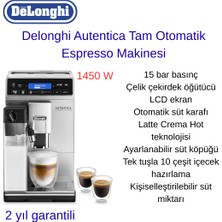 Delonghi Autentica  Tam Otomatik Espresso Makinesi + Hassas Mutfaktartısı Hediye