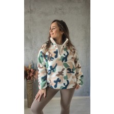 Filiz Yılmaz Butik Desenli Peluş Sweat