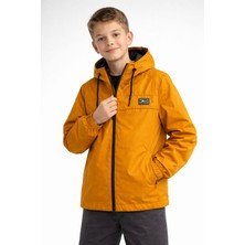 İnebolu Kids Erkek Çocuk Kapüşonlu Cepli Astarlı Mevsimlik Yağmurluk