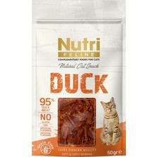 Nutri Feline 50 Gr Tahılsız Kedi Ödülü Ördek Aromalı Tüm Yaş Grupları İçin Doğal Atıştırmalık