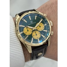 Momentus Orijinal Kahverengi Deri Kordon 10ATM Su Geçirmezlik Erkek Kol Saati ILKCC306G-15KG