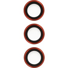 Buğz Samsung Galaxy S23 Ultra Metal Kamera Lens - Kırmızı