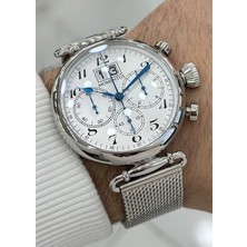 Momentus Orijinal Hasır Kordon 5ATM Su Geçirmezlik Erkek Kol Saati ILKTM250S-02SS