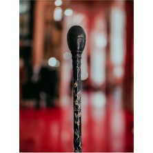 El Işçiliğiyle Hazırlanmış Kızılcık Ağacı Devrek Bastonu Asa