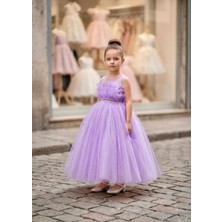 Miaras Kız Çocuk Şık Tasarım Tarlatanlı Abiye