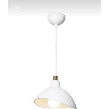 Ferisa Home Beyaz Sarkıt Avize Modern Tekli E27 Salon Mutfak Yatak Odası