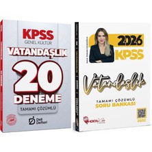 Anla Kazan Yayınları Hoca Kafası + Deli Defteri 2026 Kpss Vatandaşlık Soru Bankası + 20 Deneme 2 Li Set - Esra Özkan Karaoğlu Hoca Kafası + Deli Defteri Yayınları