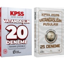 Anla Kazan Yayınları Cba + Deli Defteri 2026 Kpss Vatandaşlık Vatandaşlığın Pusulası 25+20 Deneme 2 Li Set - Ali Koç Cba + Deli Defteri Yayınları