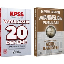 Anla Kazan Yayınları Cba + Deli Defteri 2026 Kpss Vatandaşlık Vatandaşlığın Pusulası Soru Bankası + 20 Deneme 2 Li Set - Ali Koç Cba + Deli Defteri Yayınları