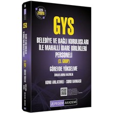 Data Yayınları Pegem 2026 Gys Belediye ve Bağlı Kuruluşları ile Mahalli Idare Birlikleri 3. Grup Konu Anlatımlı Soru Bankası Görevde Yükselme Pegem Akademi Yayınları