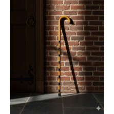 Bambu Desenli Zarif Ahşap Baston ile Şıklığa Adım Atın