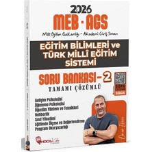Anla Kazan Yayınları Yeni Ags - Hoca Kafası 2026 Meb-Ags Eğitim Bilimleri ve Türk Milli Eğitim Sistemi Soru Bankası-2 Çözümlü - Ömer Ekici Hoca Kafası Yayınları