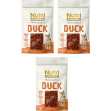 Nutri Feline Duck Ördek Etli Tahılsız Kedi Ödülü 50 Gr. x 3 Adet