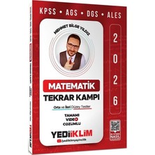 Yediiklim 2026 Kpss Meb-Ags Dgs Ales Matematik Tekrar Kampı Video Çözümlü - Mehmet Bilge Yıldız Yediiklim Yayınları