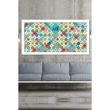 Morfil Sanat Atölyesi Esmaül Hüsna Allahın 99 Ismi Islami Dini Hat Kanvas Tablo