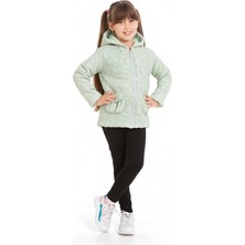 İnebolu Kids Kız Çocuk Mevsimlik Yıldızlı Kapüşonlu Yağmurluk