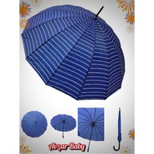 Rubenis 16 Telli Otomatik Katlanabilir Şemsiye, Şık ve Güçlü Tasarım