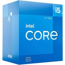 Tuba Toptaş Intel Core Cı5 12400F 2.5ghz 18MB 1700P Fanlı (Box)