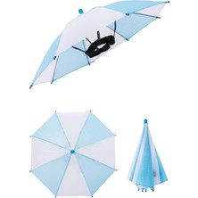 Normadia Açık Mavi Beyaz Kafa Şemsiyesi, Plaj ve Yazlık Gölgelik