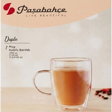 Paşabahçe Duplo Mug Double Wall Kulplu Bardak 330 cc