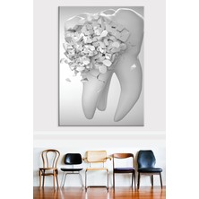 Morfil Sanat Atölyesi Diş Hekimlerine Doktorlara Hastanelere Özel Dekoratif Kanvas Tablo (7farklı Ölçü)