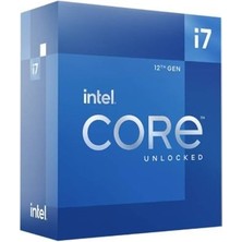 Tuba Toptaş Intel I7-12700KF 12 Core, 3.60GHZ, 25MB, 125W, LGA1700, 12.nesil, Box, (Dahili Grafik Yok, Fan Yok)