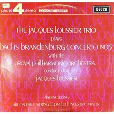 Kadıköy Plak Kulübü The Jacques Loussier Trio* Plays Bach* With The Royal Philharmonic Orchestra Conducted By Jacques Loussier – Bach's Brandenburg Concerto No. 5