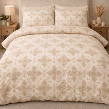 Seralay Home Etnik Desen Lastikli Çarşaflı Çıft Kişilik Nevresim Takımı +4 Ad Yastık Kılıfı