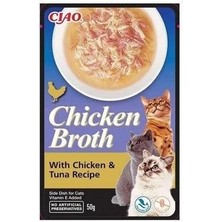 Inaba Ciao Chicken Churu Broth Ton Balıklı ve Tavuk Sulu Kedi Ödül Maması 50 gr