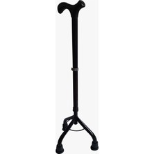 Normadia 3 Ayaklı Denge Bastonu Siyah, Hafif ve Dayanıklı Outdoor Destek