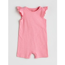 Lc Waikiki Yeni Sezon Bisiklet Yaka Kız Bebek Penye Tulum