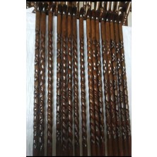 Normadia 100 cm Ceviz Oymalı Lüks ve Sağlam Baston, Şık ve Dayanıklı Tasarım